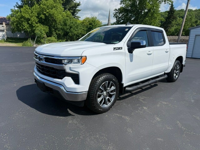 2023 Chevrolet Silverado 1500 LT in Summit White — front three-quarter view